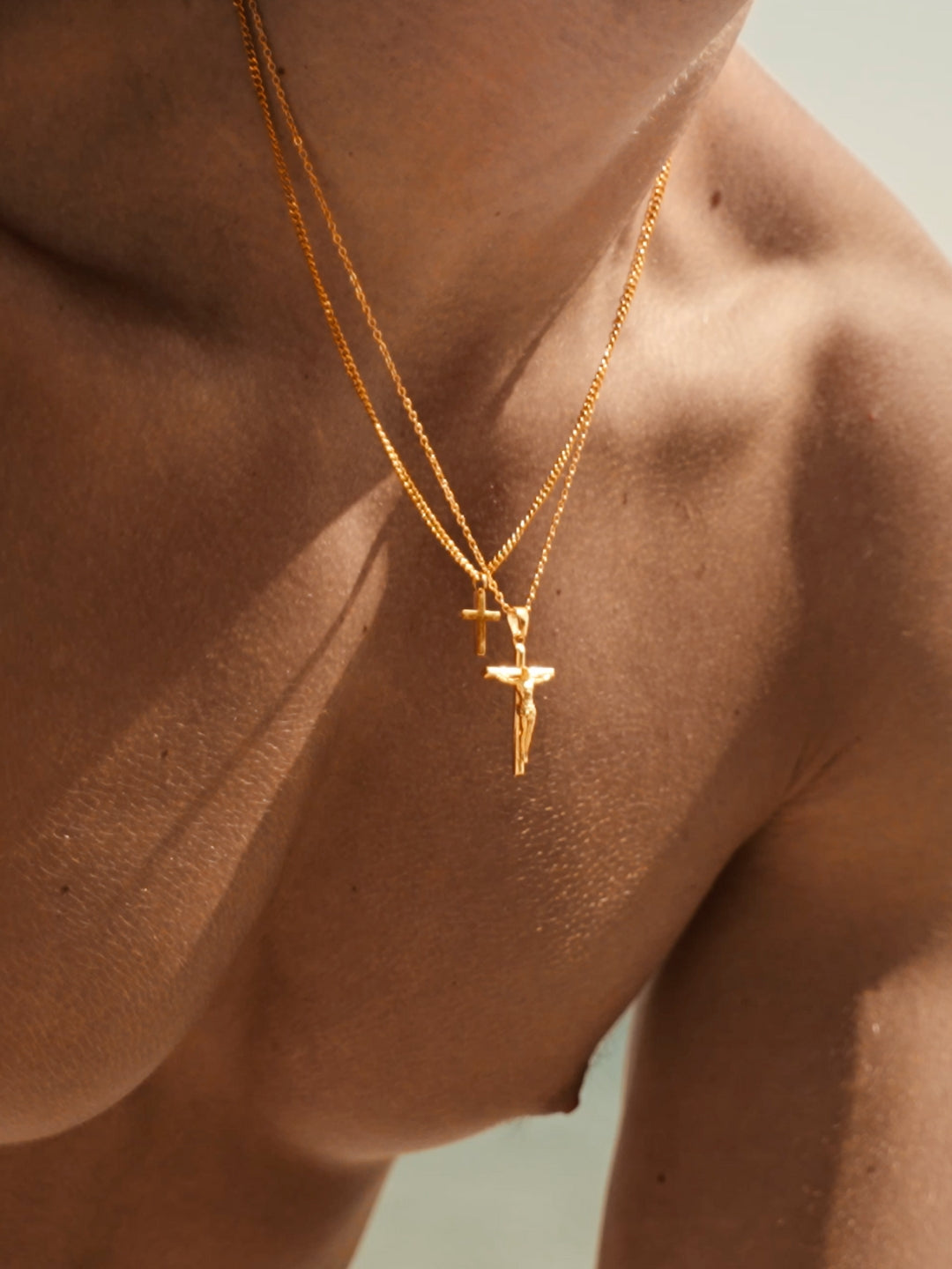 CHRISTIAN CHAIN SET | 18K Gold