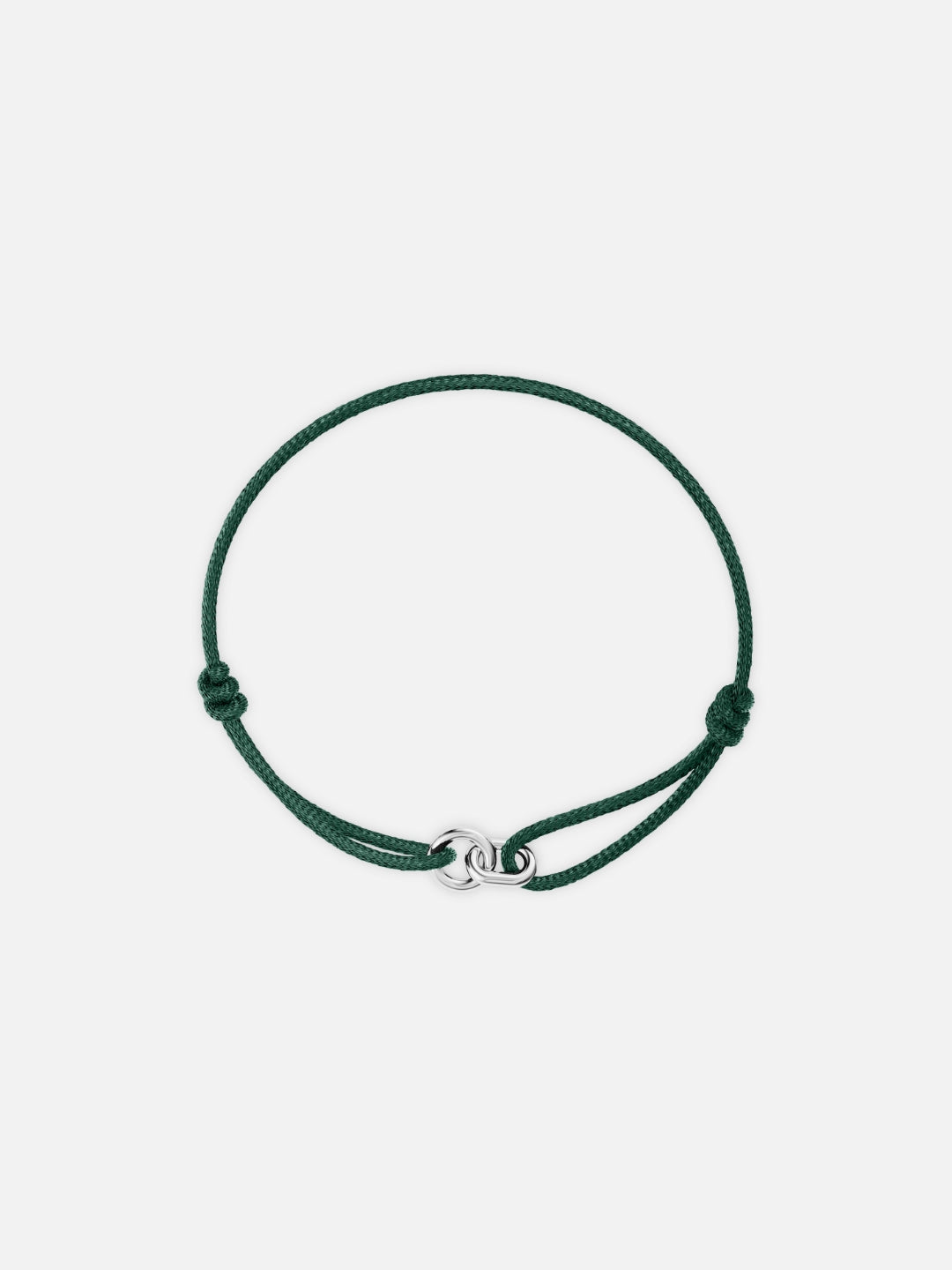 GREEN UNITY BRACELET | Silver