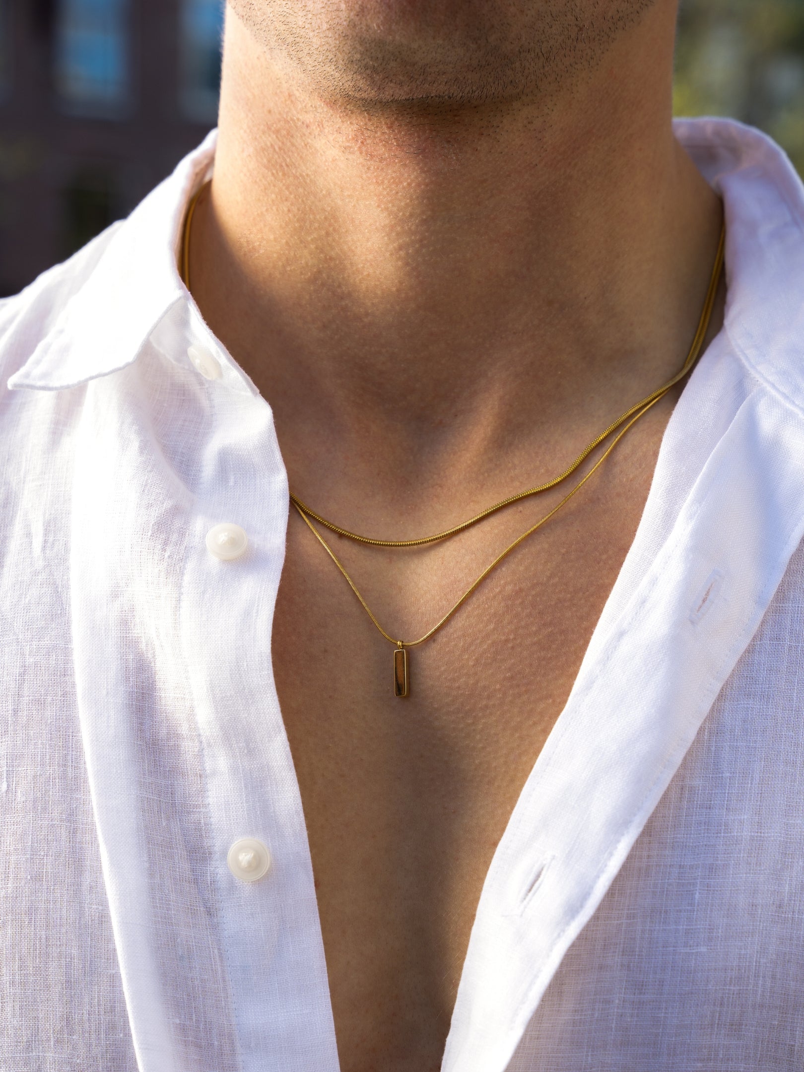 SQUARE CHAIN | 18K Gold