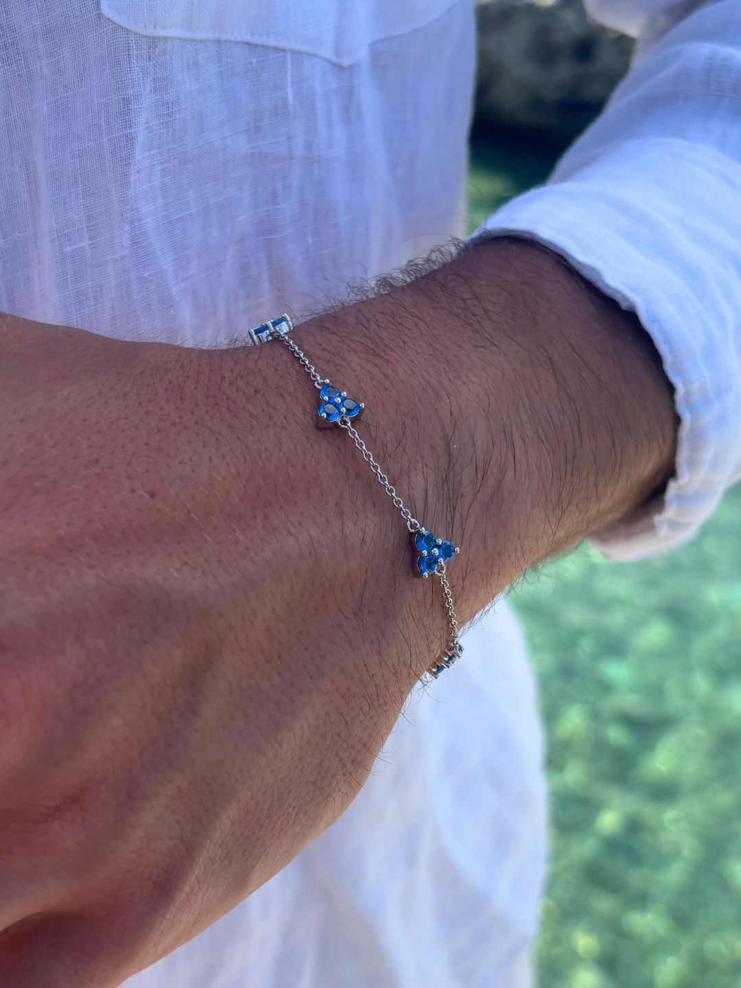 OCEAN CLOVER BRACELET | Silver