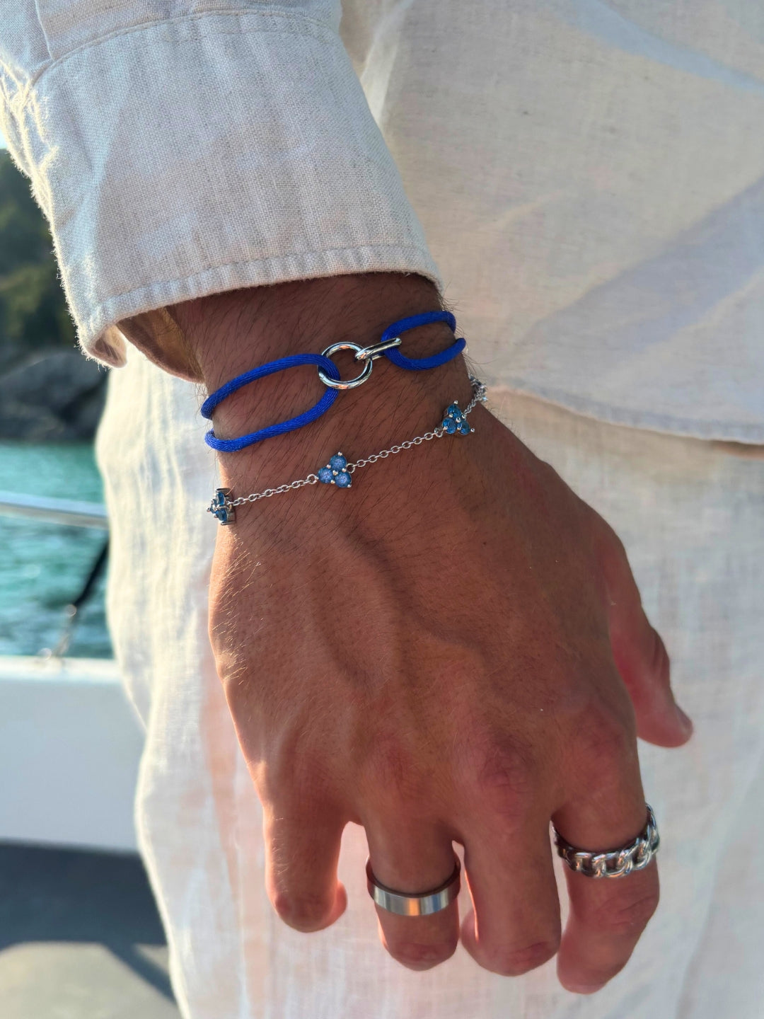 OCEAN CLOVER BRACELET | Silver