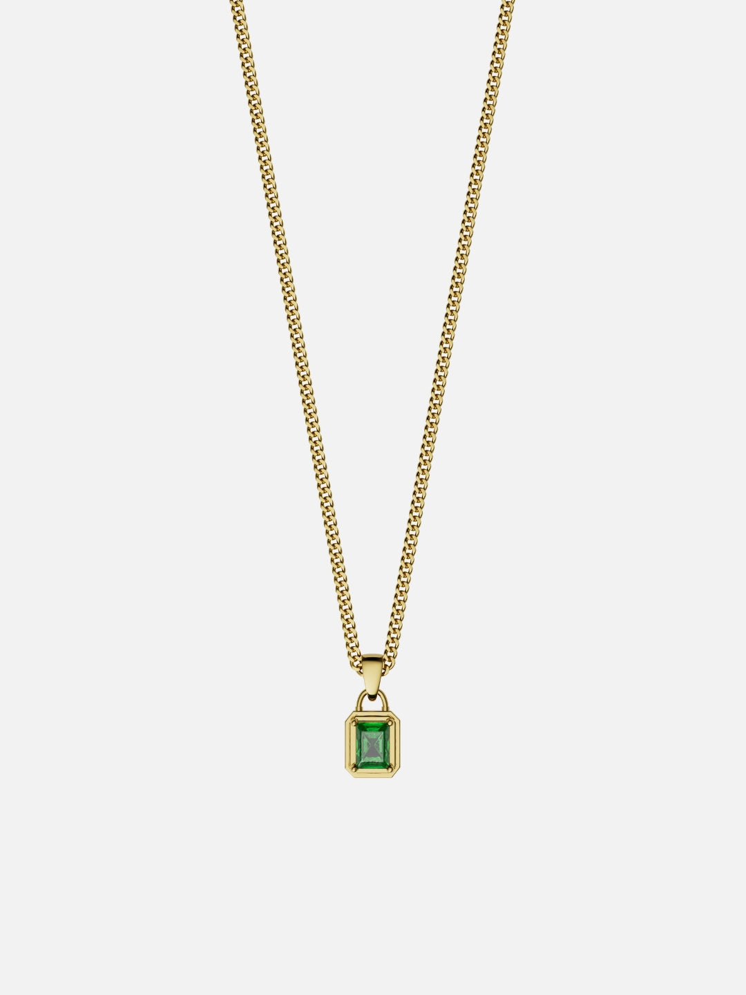 GREEN GEMSTONE CHAIN | 18K Gold