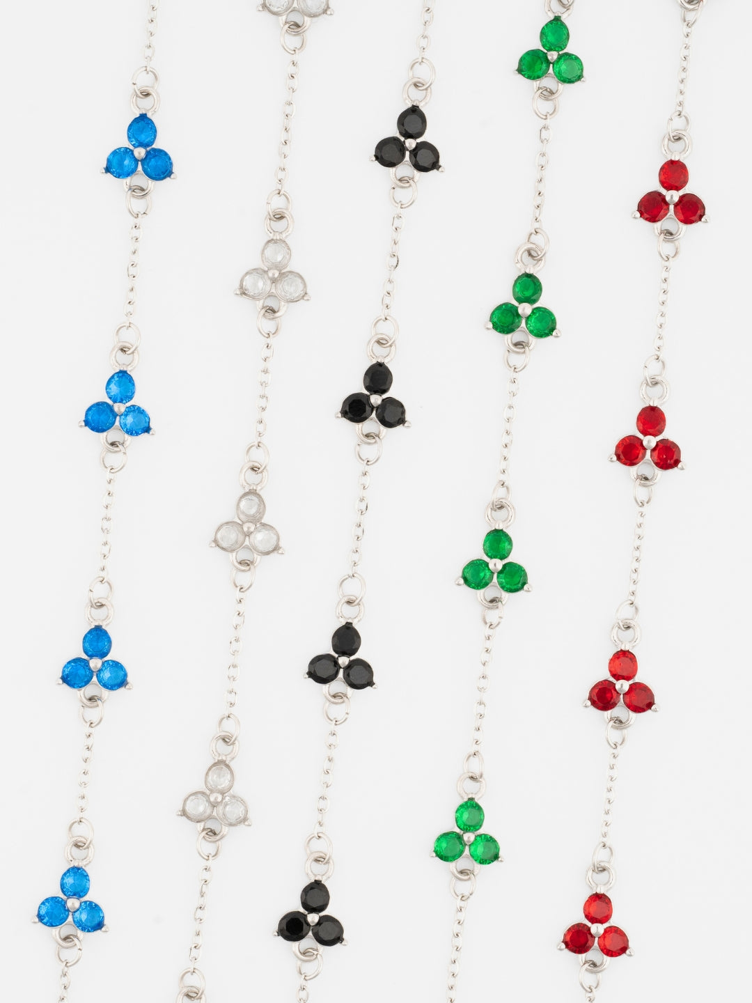 CLOVER BRACELET SET | Silver