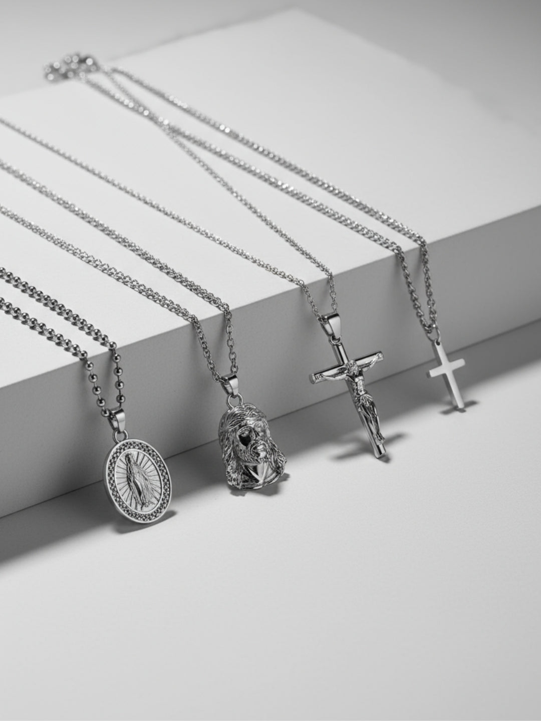 CHRISTIAN CHAIN SET | Silver