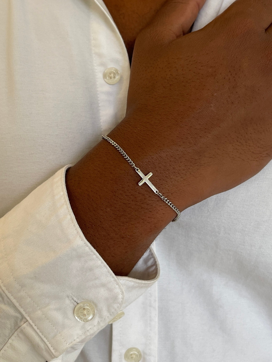 CROSS BRACELET | Silver