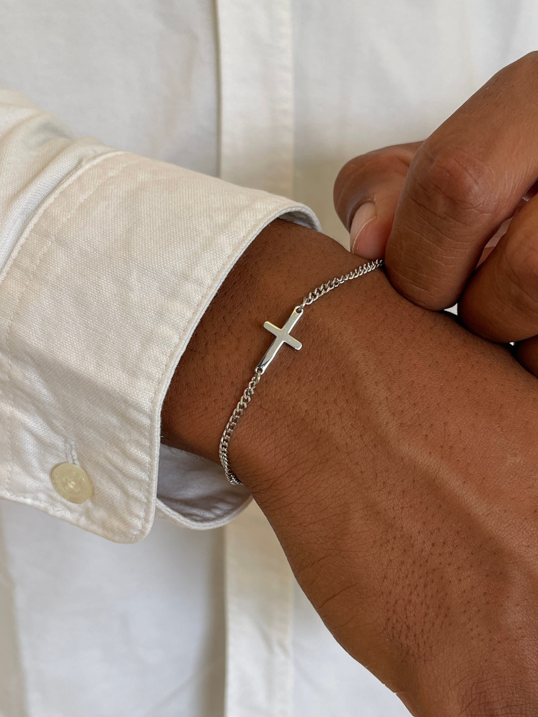 CROSS BRACELET | Silver