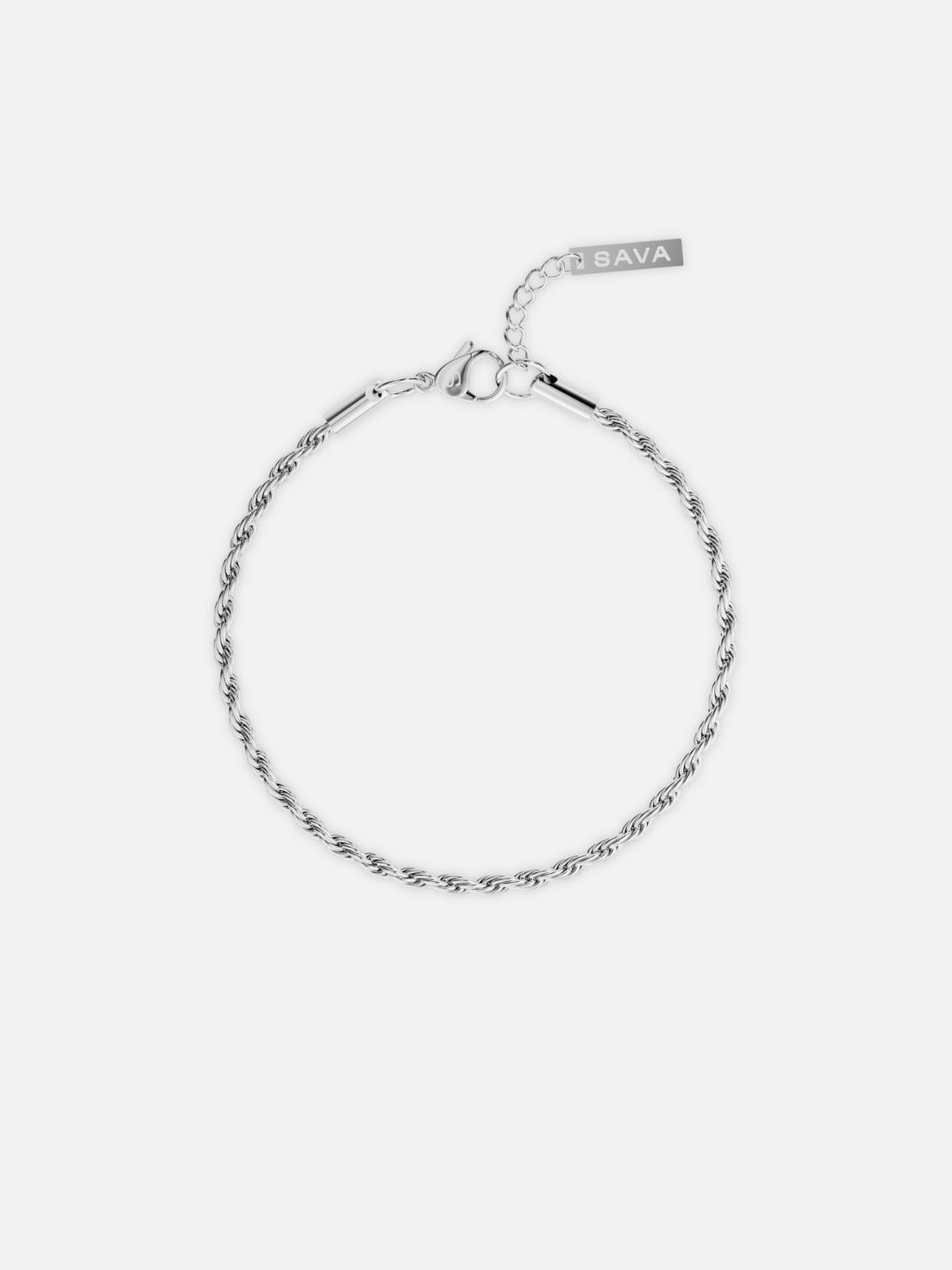 ROPE BRACELET 3MM | Silver