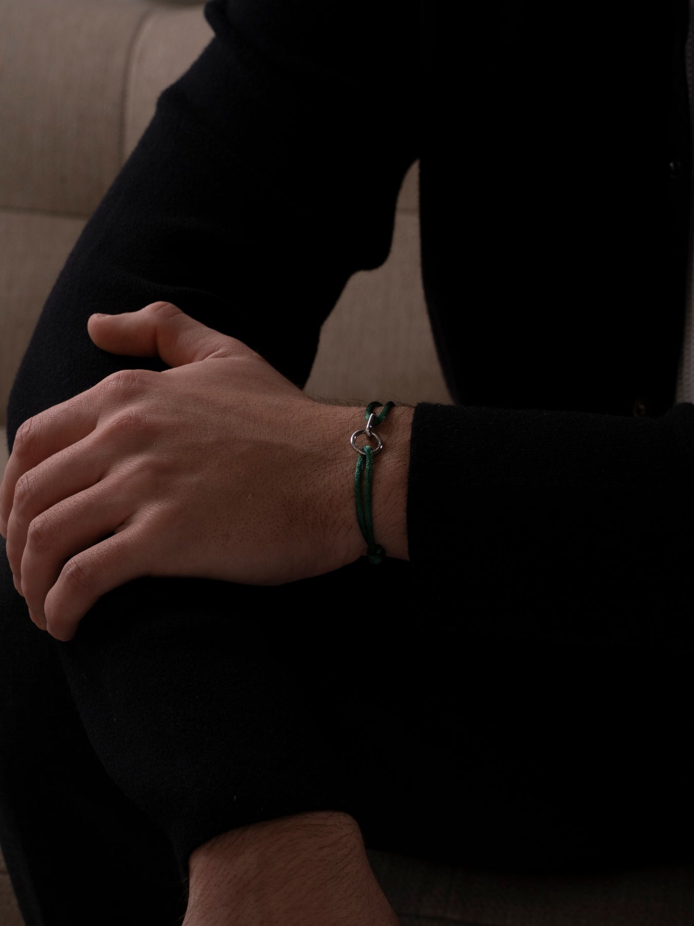 GREEN UNITY BRACELET | Silver