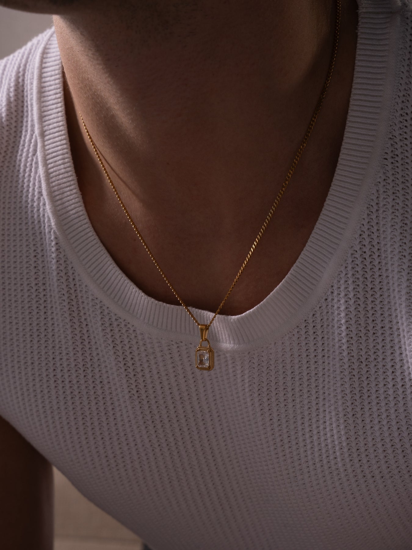 WHITE GEMSTONE CHAIN | 18K Gold