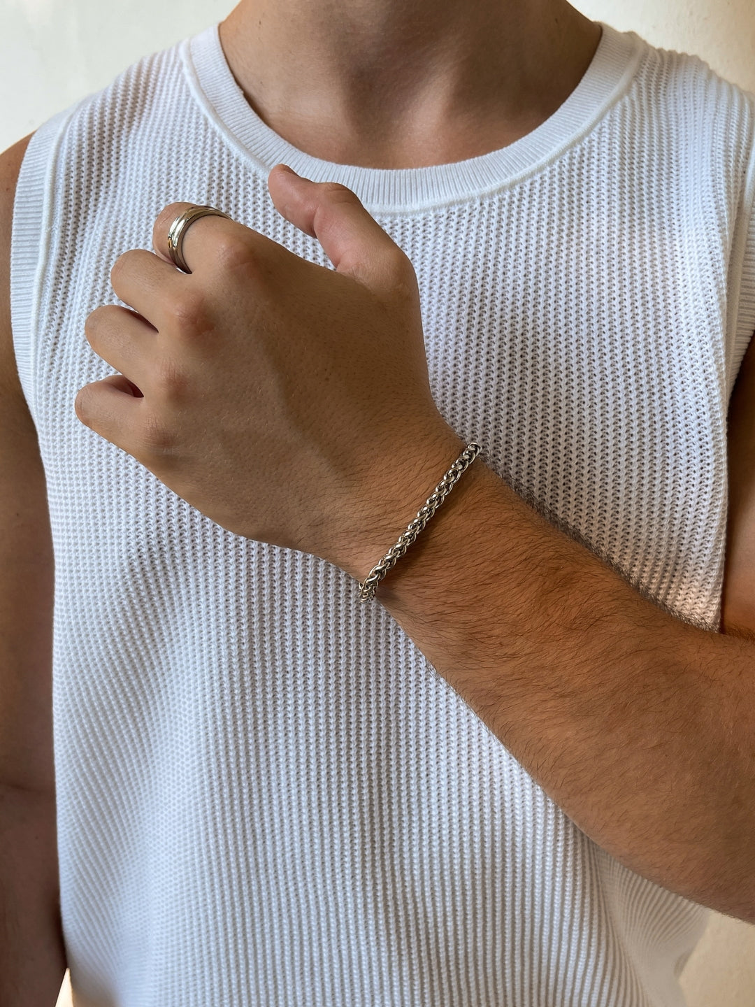 WHEAT BRACELET 5MM | Silver