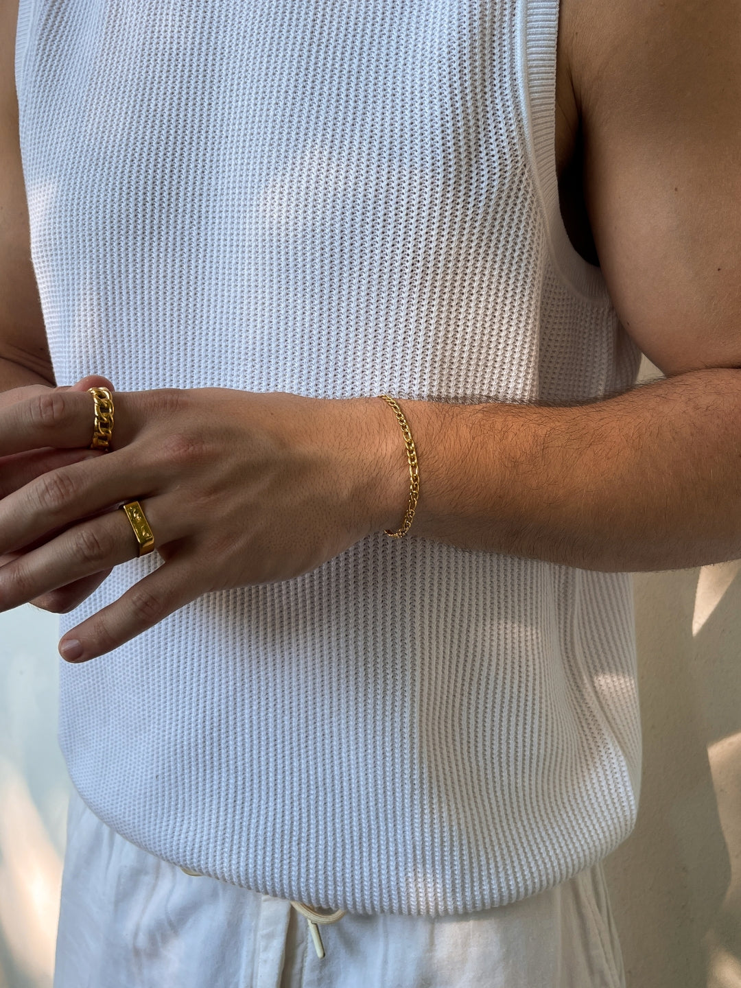 FIGARO BRACELET 3MM | 18K Gold