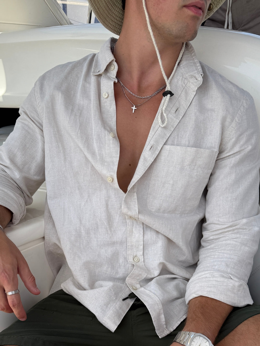 CROSS X ROPE 3MM SET | Silver