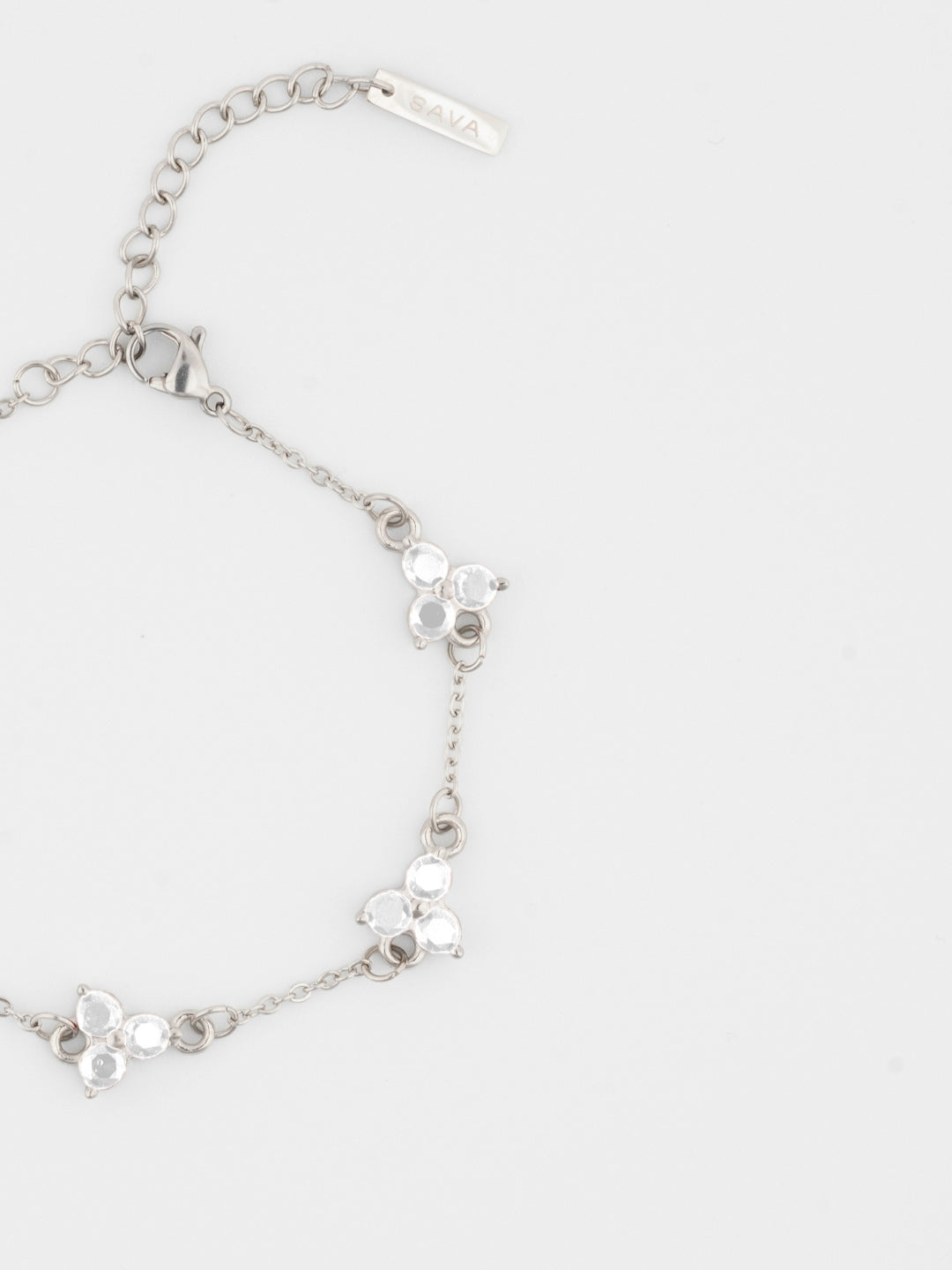 WHITE CLOVER BRACELET | Silver